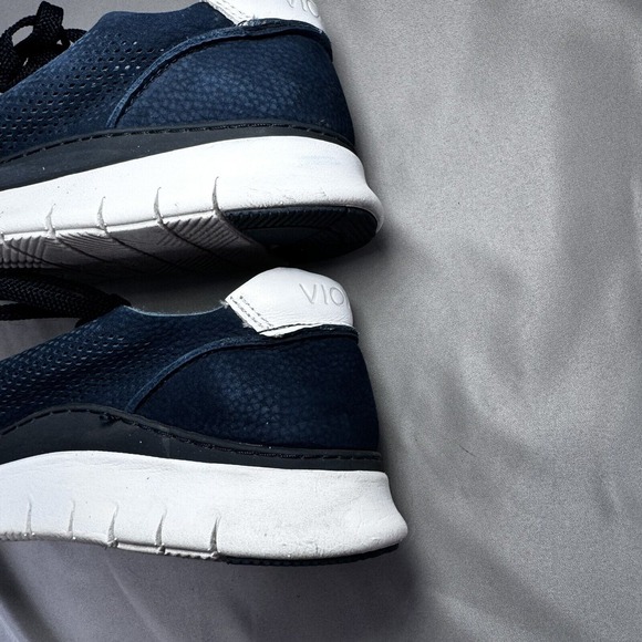 Vionic‎ Joey Navy Leather Sneakers Women's Size 8 - Picture 12 of 13